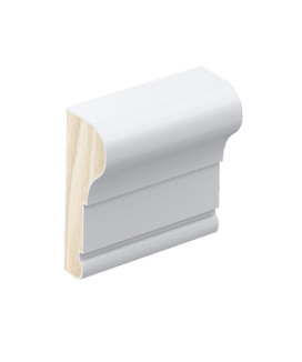 CR62 chair rail/dado rail profile in primed FJ pine.