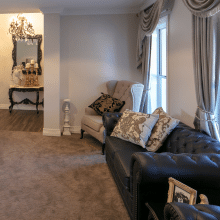 A Victorian style lounge room featuring Intrim SK92 skirting.