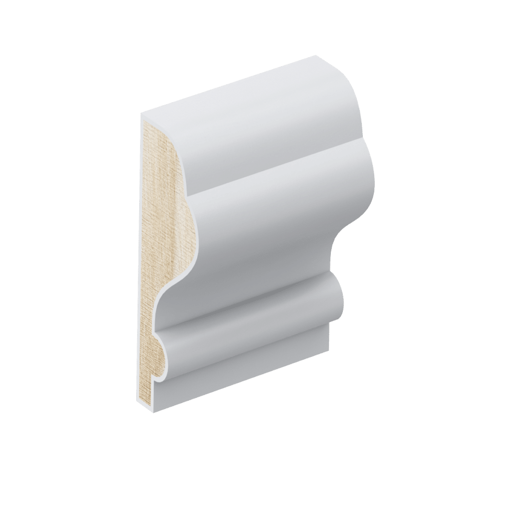 IN23 inlay mould profile in primed FJ pine.
