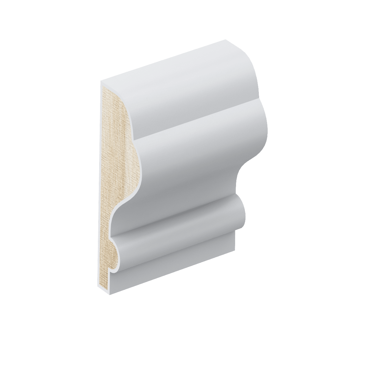 IN23 inlay mould profile in primed FJ pine.
