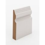 The SK110 skirting board profile in primed MDF and a height of 135mm.