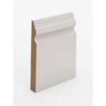 The SK110 skirting board profile in primed MDF and a height of 185mm.