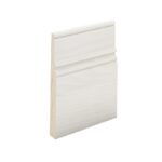 The SK117B skirting board profile in primed FJ pine and a height of 230mm.