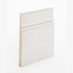 The SK117B skirting board profile in primed FJ pine and a height of 285mm.