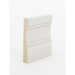 The SK392 skirting board profile in primed FJ pine and a height of 115mm.