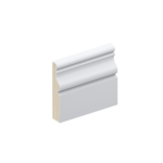 The SK450 skirting board profile in primed FJ pine and a height of 90mm.