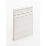 The SK552 skirting board profile in primed FJ pine and a height of 285mm.