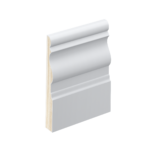 The SK799 skirting board profile in primed FJ pine and a height of 135mm.