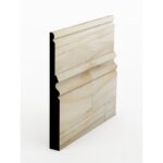 The SK91 skirting board profile in FJ pine and a height of 185mm.