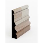 The SK92 skirting board profile in FJ pine and a height of 90mm.