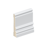 The SK117B skirting board profile in primed FJ pine and a height of 115mm.