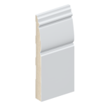 The SK522 skirting board profile in primed FJ pine and a height of 230mm.