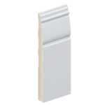 The SK522 skirting board profile in primed FJ pine and a height of 285mm.