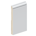 The SK52 skirting board profile in primed FJ pine and a height of 185mm.