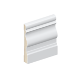 The SK799 skirting board profile in primed FJ pine and a height of 115mm.