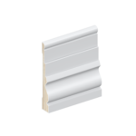 The SK81 skirting board profile in primed FJ pine and a height of 135mm.