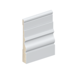 The SK81 skirting board profile in primed FJ pine and a height of 135mm.
