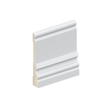 The SK91 skirting board profile in primed FJ pine and a height of 115mm.