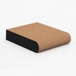 The SN01 sill nose profile in MDF and a size of 90mm W x 18mm D.