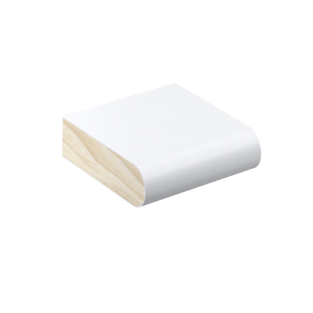 The SN02 sill nose profile in primed FJ pine and a size of 90mm W x 25mm D.