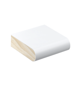 The SN02 sill nose profile in primed FJ pine and a size of 90mm W x 25mm D.