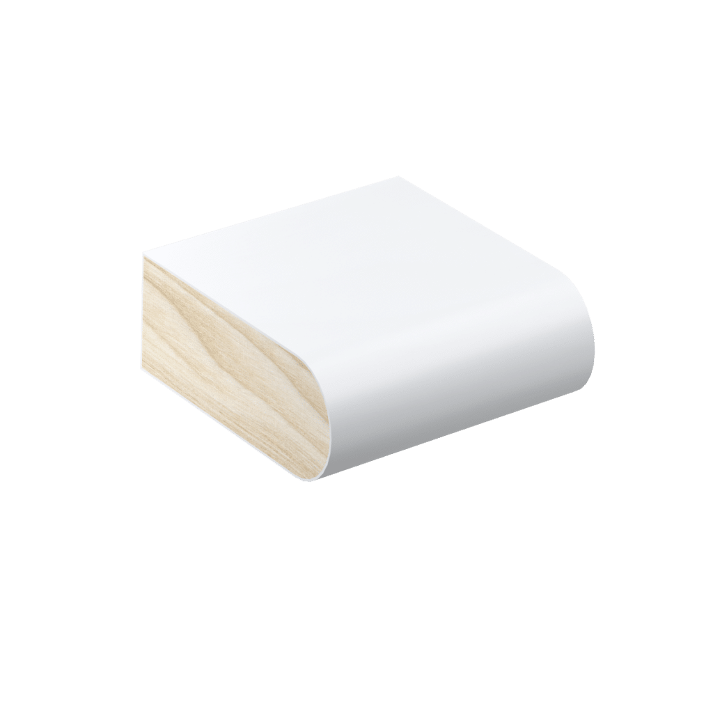 The SN03 sill nose profile in primed FJ pine and a size of 90mm W x 30mm D.