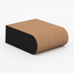 The SN03 sill nose profile in MDF and a size of 90mm W x 30mm D.