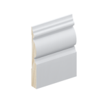 The SK945B skirting board profile in primed FJ pine and a height of 135mm.
