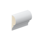 CR23B chair rail/dado rail profile in primed FJ pine.