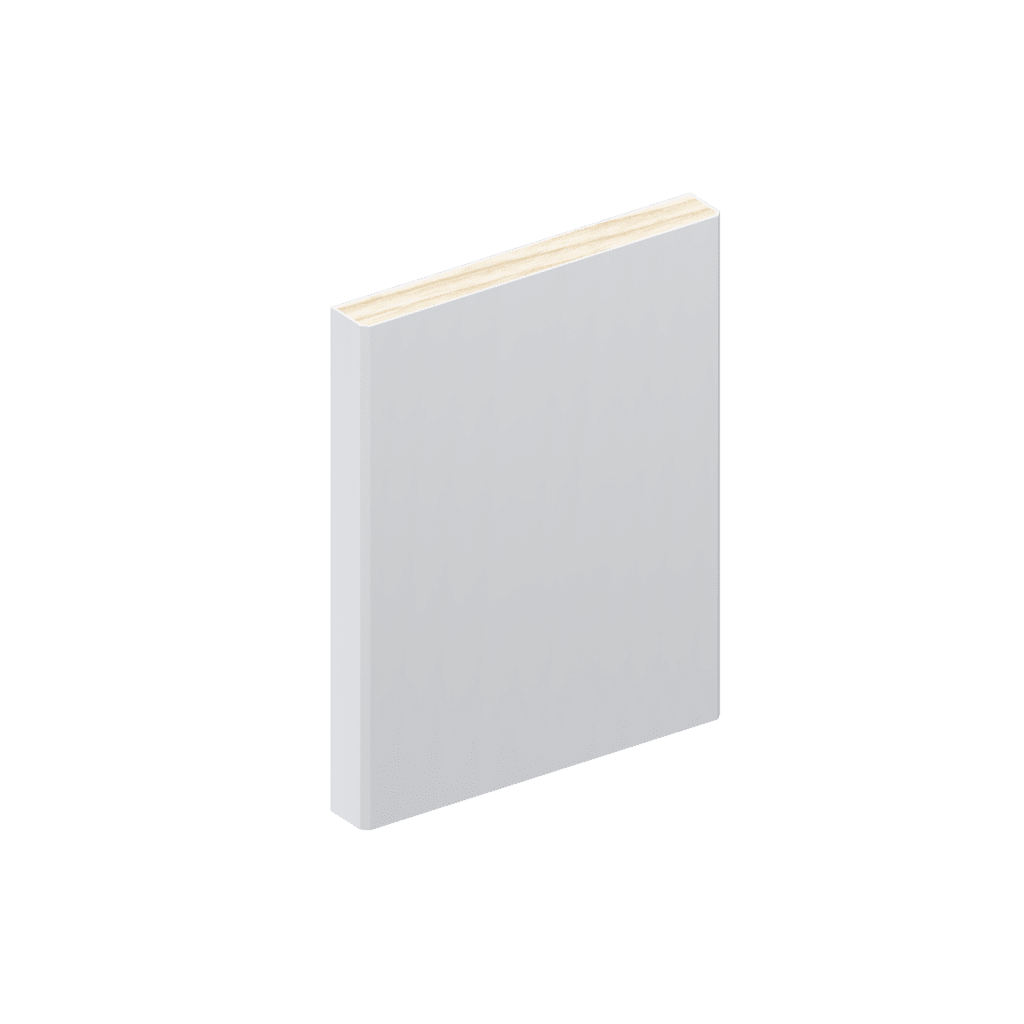 The WB01 wall batten profile in primed FJ pine.