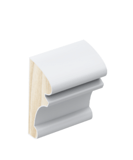 CR99 chair rail/dado rail profile in primed FJ pine.