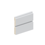 The SK1032B skirting board profile in primed FJ pine and a height of 90mm.