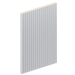 The WB35 wall batten profile in primed FJ pine. Shown horizontally.