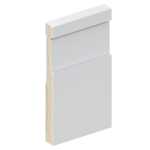 The SK1474 skirting board profile in primed FJ pine and a height of 185mm.