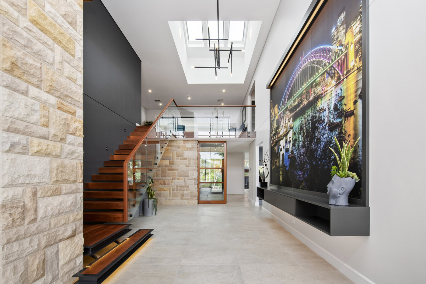 Contemporary Australian interior featuring square Intrim SK399 timber skirting profile, clean-lined detailing, and modern architectural finishes.