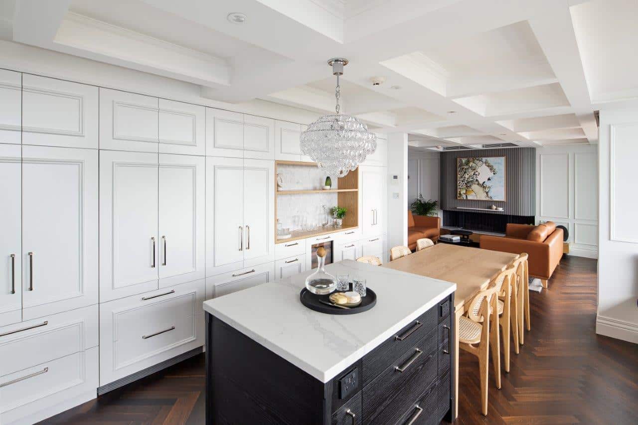 Wainscoting Contemporary Apartment Reno - Intrim Mouldings