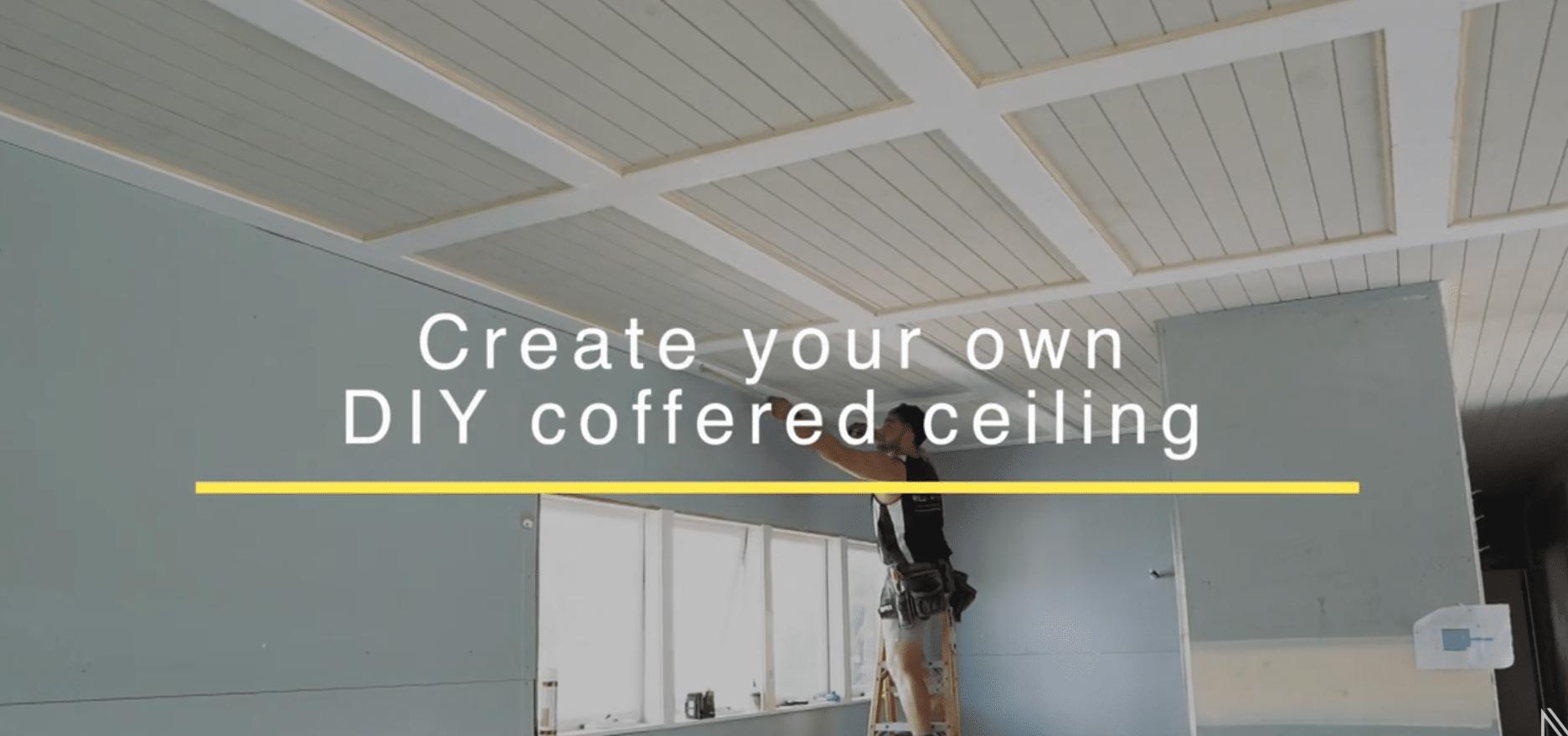 Create your own DIY Coffered Ceiling with Intrim Mouldings