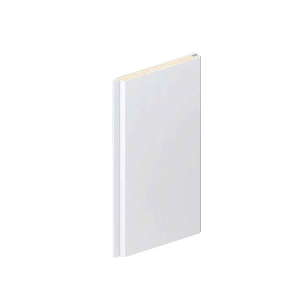 LB100 V-groove timber lining board profile in primed FJ pine.