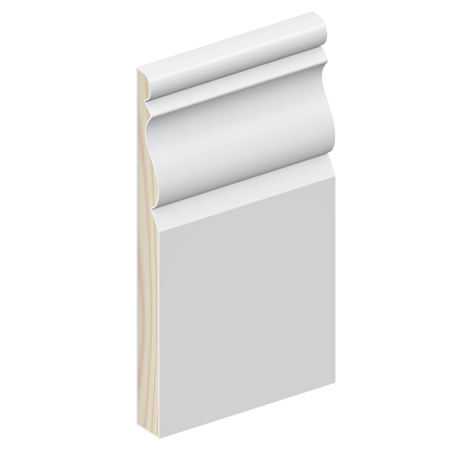 Intrim® SK460 Skirting Profile on a White Background