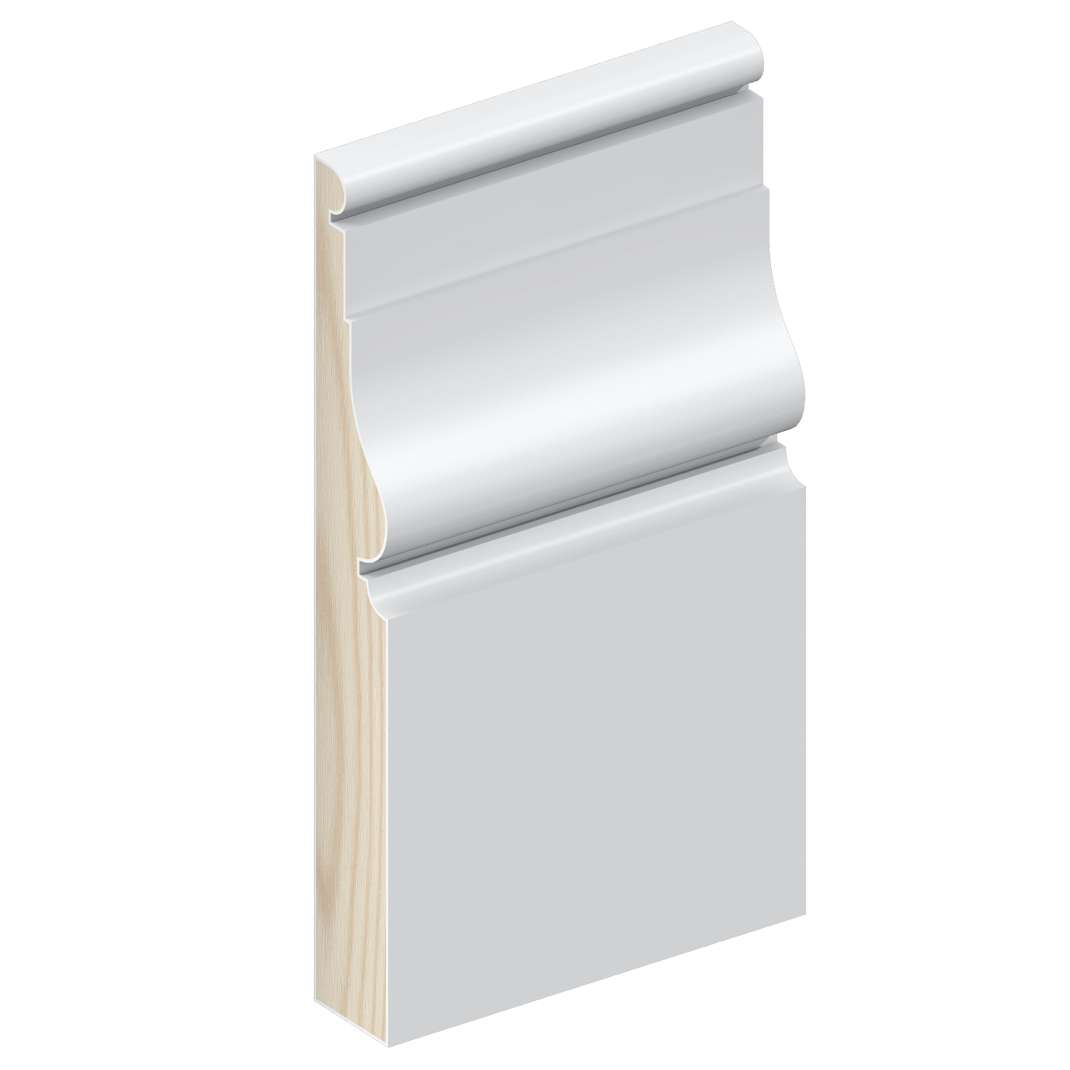 Intrim® SK505 Skirting Profile on a White Background
