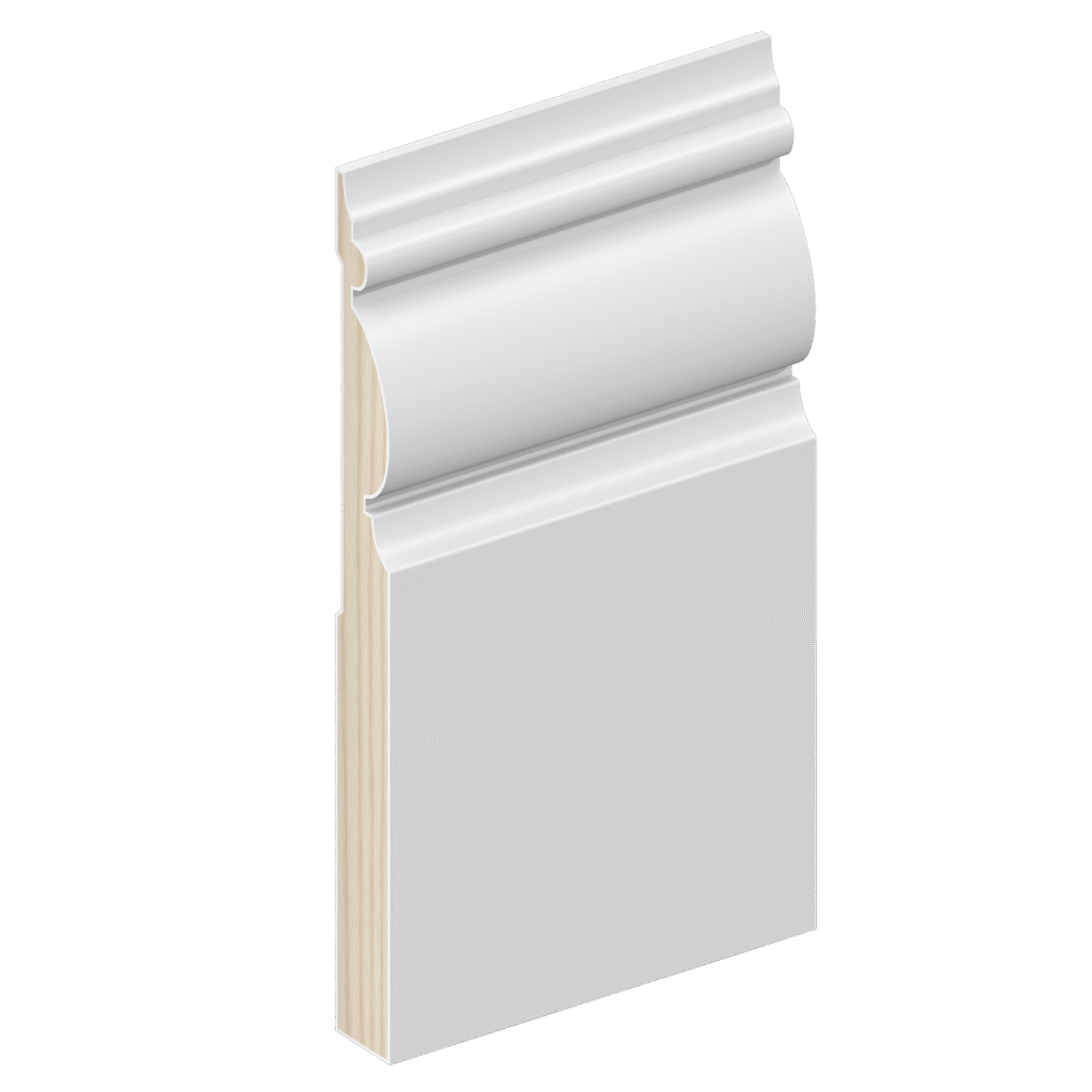 Intrim® SK945B Skirting Profile 185mm H on a White Background