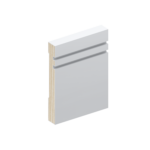 The SK1607 skirting board profile in primed FJ pine and a height of 135mm.
