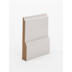 The SK366 skirting board profile in primed MDF and a height of 115mm.