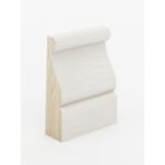 The SK445 skirting board profile in primed FJ pine and a height of 66mm.