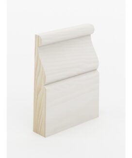 The SK445 skirting board profile in primed FJ pine and a height of 90mm.