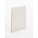 The SK4862 skirting board profile in primed FJ pine and a height of 230mm.