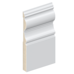 The SK452 skirting board profile in primed FJ pine and a height of 185mm.