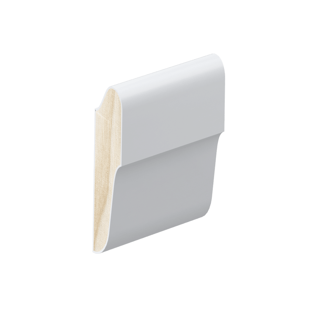 The PR01 picture rail profile in primed FJ pine.