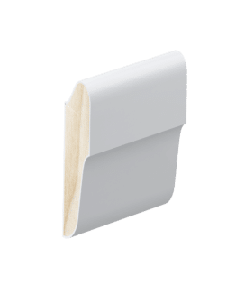 The PR01 picture rail profile in primed FJ pine.