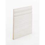 The SK343 skirting board profile in primed FJ pine and a height of 285mm.
